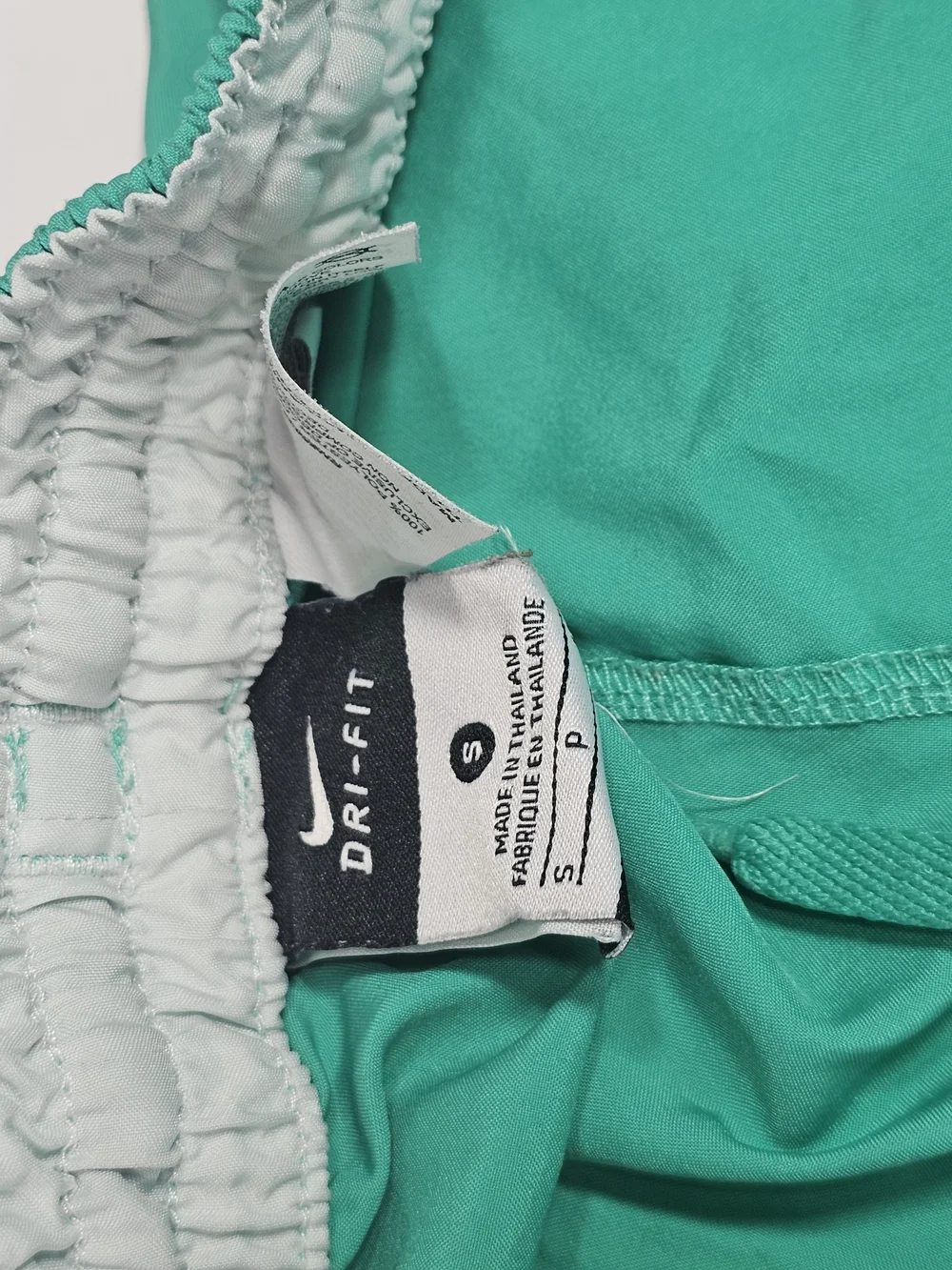 Nike Women’s Teal Athletic Shorts with Patterned Side Panels